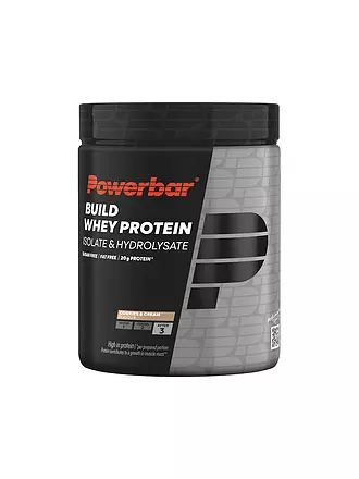 POWER BAR |  Getränkepulver Build Whey Protein Isolate & Hydroisolate Pulver 550g Cookies&Cream | 